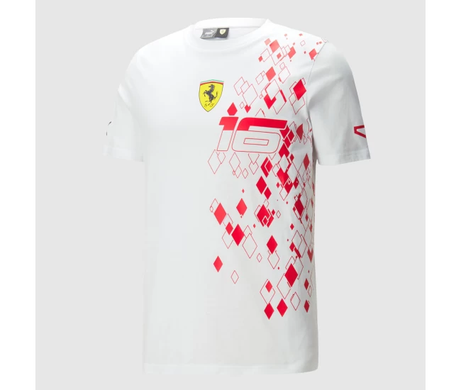 Scuderia Ferrari F1 Mens Charles Leclerc Monaco GP T-shirt