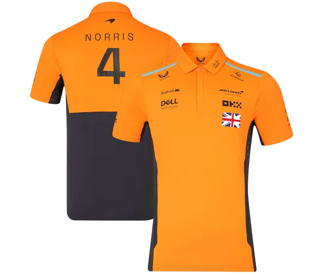 McLaren 2024 Mens Team Lando Norris 4 Driver Polo