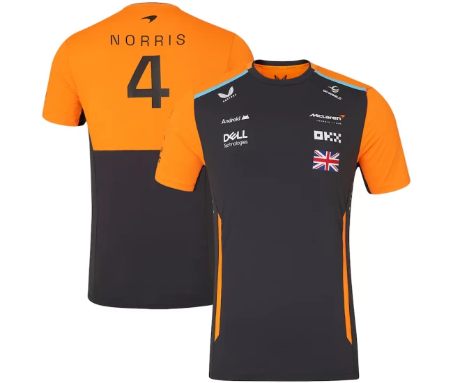 McLaren 2024 Mens Team Lando Norris 4 Driver Set Up T-Shirt