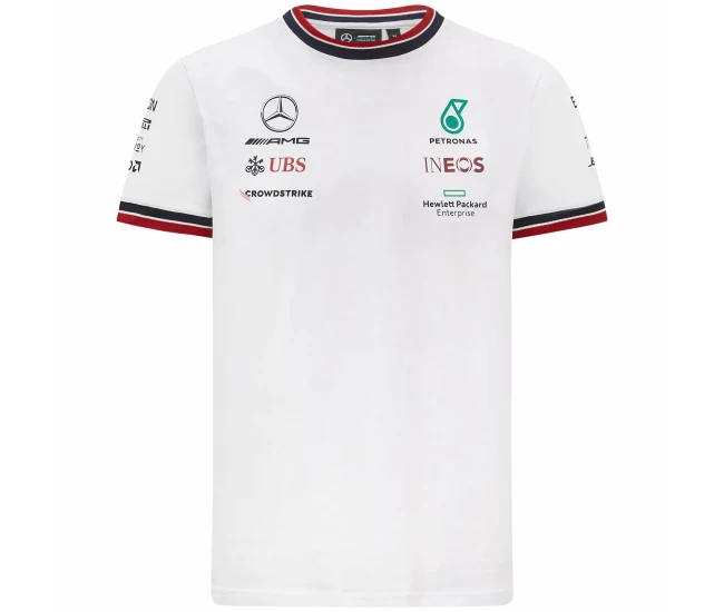 Men Mercedes AMG Petronas F1 2021 Team T-Shirt-White