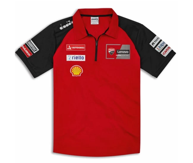 Ducati Corse MotoGP 2024 Mens Red Team Polo Shirt 